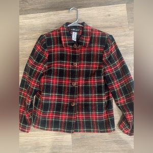 Vintage sag harbor plaid button jacket